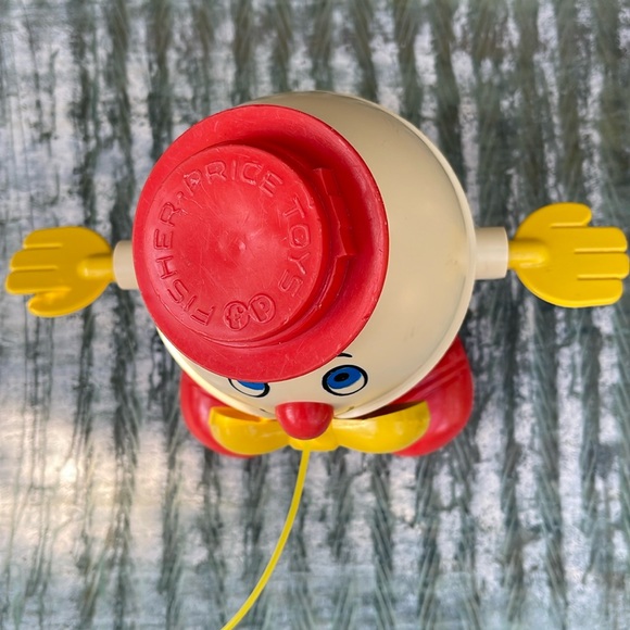 Collectible Vintage Humpty Dumpty Fisher Price Pull Toy - Picture 7 of 12